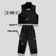 DARREN Korean Fashion Style Vest Top Set for Girls and Boys Ages 3 to 14 Years