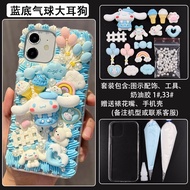 Vỏ Điện Thoại Cao Su Kem DIY Túi Vật Liệu Vật Liệu DIY Cao Su Kem Chó Tai To Kuromi Quà Tặng Thủ Côn