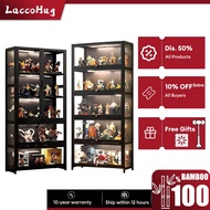 𝐋𝐀𝐂𝐂𝐎𝐇𝐔𝐆 Bamboo Display Cabinet 4/5 Layers Acrylic Glass Display Cabinet LEGO Showcase Cabinet 盲盒收纳