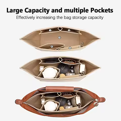 Felt insert Purse Organizer for Longchamp Le Pliage Series Handbag Insert