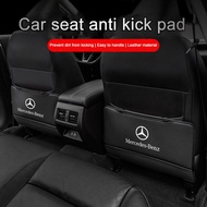 Car Leather Seat Back Kick Pad Anti Scratch Mat For Mercedes Benz A B C E S Class AMG E200 W210 W203