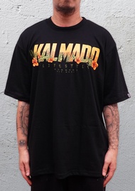KALMADO FLORA BLACK - HGHMNDS Sleeve Casual Black Graphic Tees Cotton T-Shirt for Men and Women