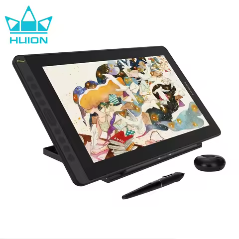 HUION Kamvas 16 2021 Graphics Tablets Monitor with Screen 15.6 Inch Drawing Display Digital Tablet f