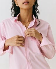 Pudee Her Plain Button-down Shirt เสื้อเชิ๊ตแขนยาวผ้าคอตตอน (พร้อมส่ง)(หากสินค้าหมดรอตัด 7-10 วัน)
