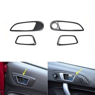 ฟิสต้า Ford Fiesta คาร์ดีไซน์ 5D เปลือกคาร์บอนไฟเบอร์ ตกแต่งภายในรถ แผ่นประกายเงา สำหรับคนขับข้างขวา