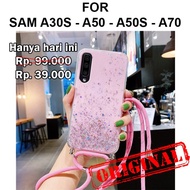 Ready Stock!! New Product!! GLITTER LANYARD case Samsung A30s A50 A50s