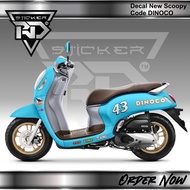 Decal STICKER SCOOPY CARS DINOCO