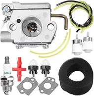 753-04144 Carburetor with Fuel Line Primer Bulb Spark Plug Air Filter Valve Gasket for Troy-Bilt TB3