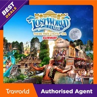 [TRAWORLD PROMO] Sunway Lost World of Tambun Waterpark Themepark Ticket + Hotspring 1 Day Combo Tiket in Ipoh