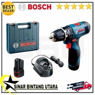 Mesin bor baterai cordless charger BOSCH GSR 120 LI Original