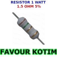 RESISTOR 1R5 1.5 OHM 1 W WATT 1W 5 PERCENT FVKOTIM