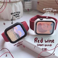 Case+Strap For Smart Watch Bands 44mm 40mm 45mm 41mm 49mm 42mm 38mm 44 45 mm Sport Silicone bracelet