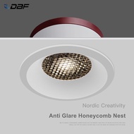 【▼Hot Sales▼】 li62292595258181 [dbf]honeycomb Nest Glare Lens Recessed Led Downlight 5w 7w 12w 15w Dimmable Led Ceiling Spot Light Pic Background