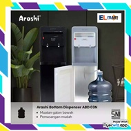 Arashi Water Dispenser Bottom Gallon Water Arashi ABD 03N 2 Hot Taps Hot Normal Bottom Loaded ABD03N