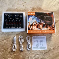 MIXIO V8S PREMIUM LIVE STREAMING SOUNDCARD ADAPTER PHONE LAPTOP MICROPHONE