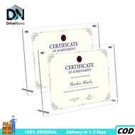 Acrylic Picture Frame Clear Frameless Photo Display Holder  Honour Award Display Frame Poster Award 