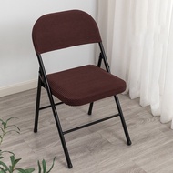two piece set Folding Dining Chair Cover Case Backrest Chair Slipcover Elastic Office Computer Seat Protector Housse De Chaise