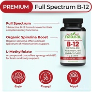 Why Not Natural Vitamin B12 5000 mcg Suplemen dengan Methylcobalamin, Adenosylcobalamin dan Hydroxy 