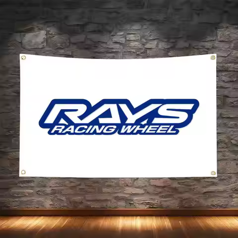 Famous Brand R-Rays Wheel Flags Vintage Aesthetic Wall Hanging Banner for Bedroom Living Room Cozy