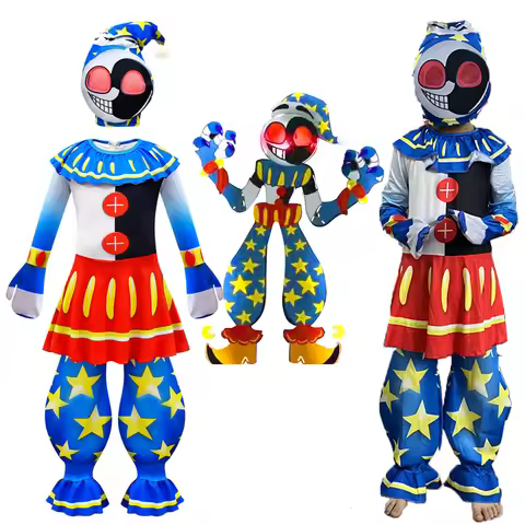 Moondrop SunDrop Cosplay Children Costume Halloween Costumes for Kids Moon Drop Sunrise FNAF Carniva