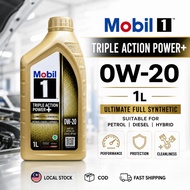 MOBIL 1 Triple Power Premium Fully Synthetic Engine Oil 0W40 0W20 1L 4L Original Minyak Enjin