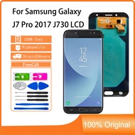 For AMOLED Display Samsung Galaxy J7 PRO J7 2017 J730 J730G J730G/DS SM-J730 LCD Touch Screen Replac