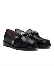 Toga Pulla Black Leather Loafers