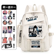 Chainsaw Man Merchandise Backpack Electric Chainsaw Man Backpack Student Backpack Anime Harajuku Lar