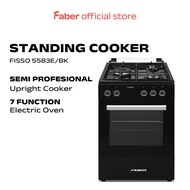 Faber Free Standing Cooker With Oven Duel Fuel Fisso 5583e/BK - Shiny Black (50L)