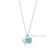 Tiffany & Co. Fashion Accessory Return To Tiffany® Blue / Pink / Red® Silver มินิ สร้อยคอดีไซน์หรู จ