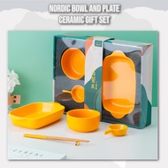 [Eid Hampers] Nordic Bowl and Plate Gift Set Plate/ set Bowl/ set Hampers set