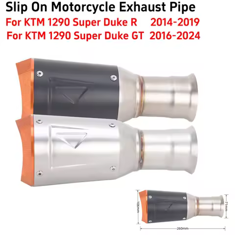 Slip On For KTM 1290 Super Duke R GT KTM1290 2014 2015 2016-2019 Motorcycle Exhaust System Escape Pi