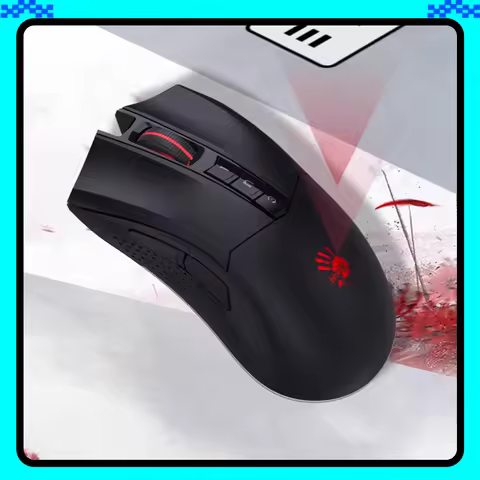 Bloody R90 PLUS Wireless Mouse E-sports Low Delay FPS Gaming Mouse Long Life Macro Programming Valor