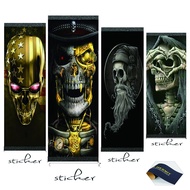 Skull Pattern 84*23cm Sandpaper Skateboard Scooter Skateboard Griptape Longboard Sandpaper Electric Skateboard Grip Tape Tape Skateboard Parts