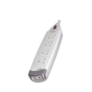 Belkin 4 Way Socket Surge with Ariel Protection 2 Meter 4 Outlet Surge Protector F9H402sa2M-MY Home 