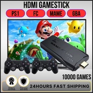 64GB Portable 10k Game 4K TV Video Game Console With 2.4G Wireless Controller PS1 Classic Games Retr