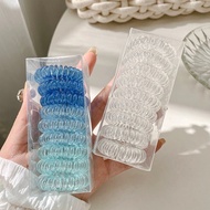 XO Set of 9 Korean Style Colorful Elastic Spring Hair Ties for Women 88817