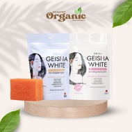 GEISHA WHITE SKIN Classic Intense 65g Pouch Soap Whitening Face Body Kojic Darkspots