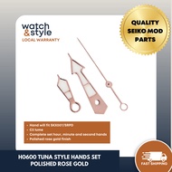 H0600 Tuna Style Hands - Polished Rose Gold