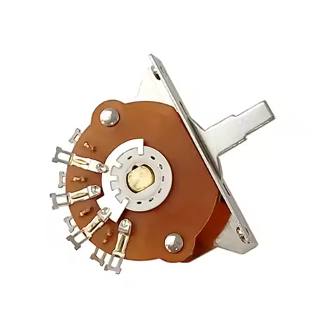 Guitar 5 Way Super Switch Pickup Selector Super 4-Pole Double Wafer for ST/TL Guitars with 3pcs Tips