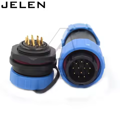 SP2110 , waterproof connector 12 pin plug socket, high voltage current cable connector, LED waterpro