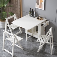 Fold Foldable Dining Table Foldable Dining Table Connected Dining Table Butterfly Folding Table Open