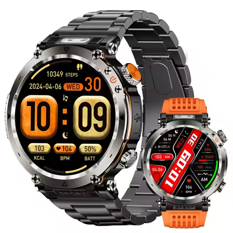 Outdoor Smart Watch Bluetooth Call Men HT30 Sports Fitness Compass Heart Rate Health Monitoring 600m