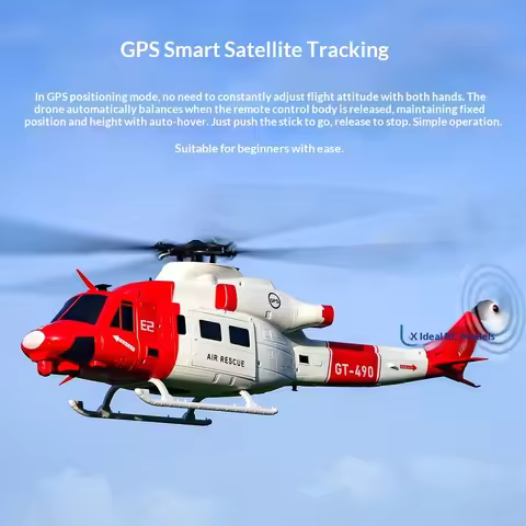 Goosky Remote Control Helicopter E2 Uh 1Y Huey Gps Tof Laser Radar Optical Flow Positioning Air Resc