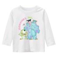 kaos anak lengan panjang karakter untuk laki-laki dan perempuan (bisa custom gambar, foto atau nama)