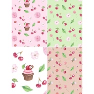 Premium Cherry Cake Wallpaper & Fabric Print