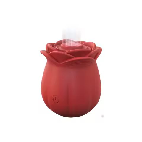 Rose Sucking Vibrator9Suction Modes Waterproof Soft Silicone Magnetic Charging Portable Clitoral Sti