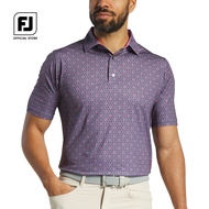FootJoy FJ ProDry Performance Flying Wasp Print Lisle Mens Golf Shirts เสื้อแขนสั้น ชุดกอล์ฟ สำหรับผ