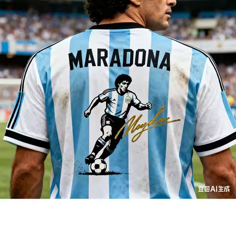 Maradona Jersey Nice Design Jersey Fan Gift Sports Outdoor Breathable Quick-Drying T-Shirt Suitable