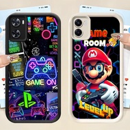 HP Casing Anti-Scratch TPUhp OPPO A57 A57e A36 A96 A77 A76 A77s A57s F5 A17K DK-48 Super Mario